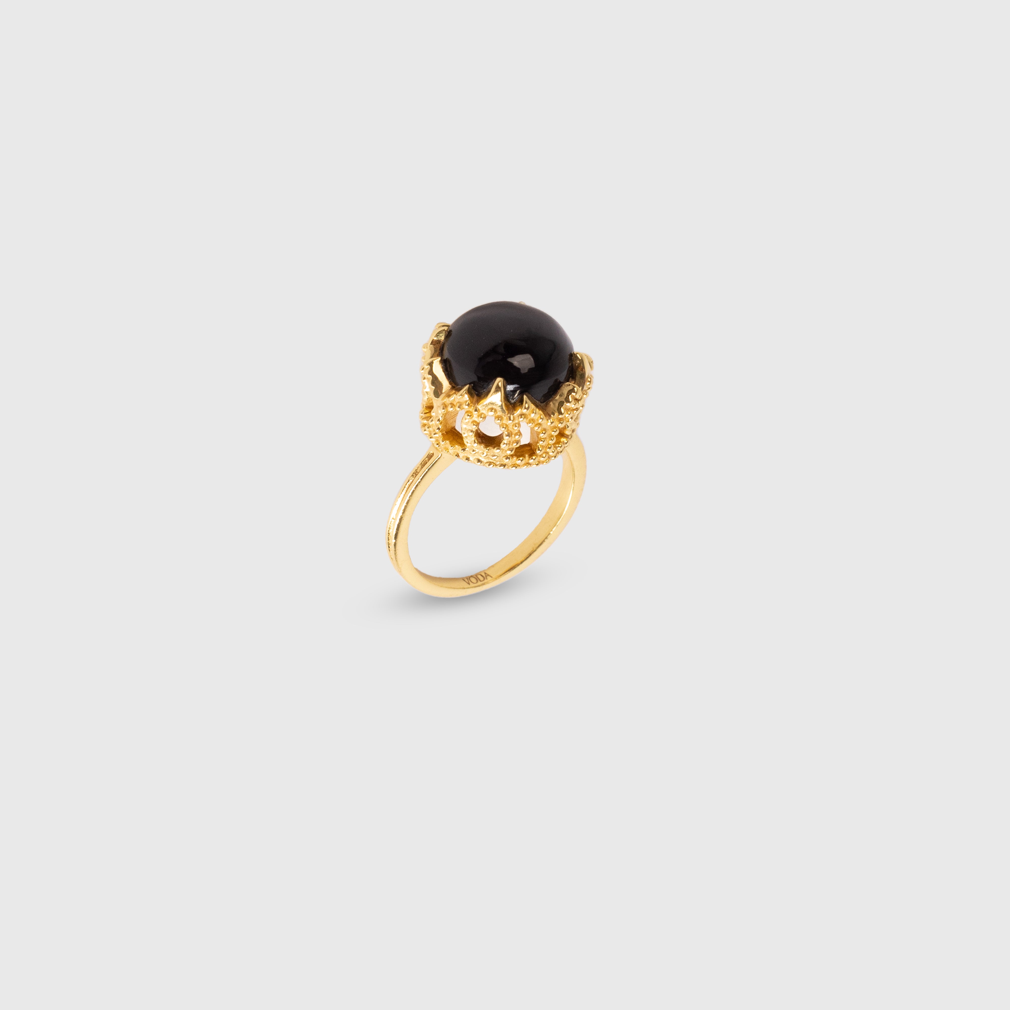 Crown Ring - Black Onyx