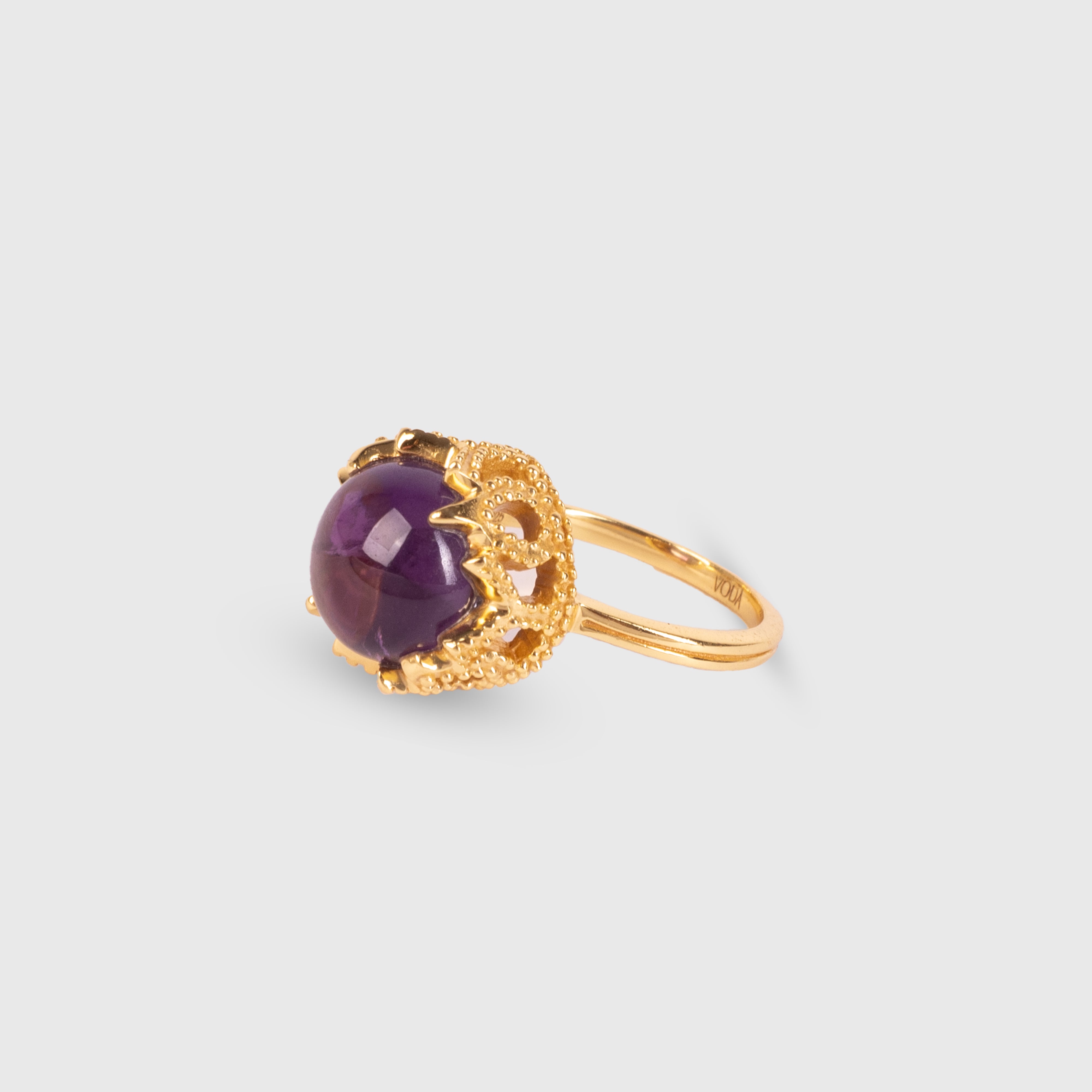 Crown Ring - Amethyst