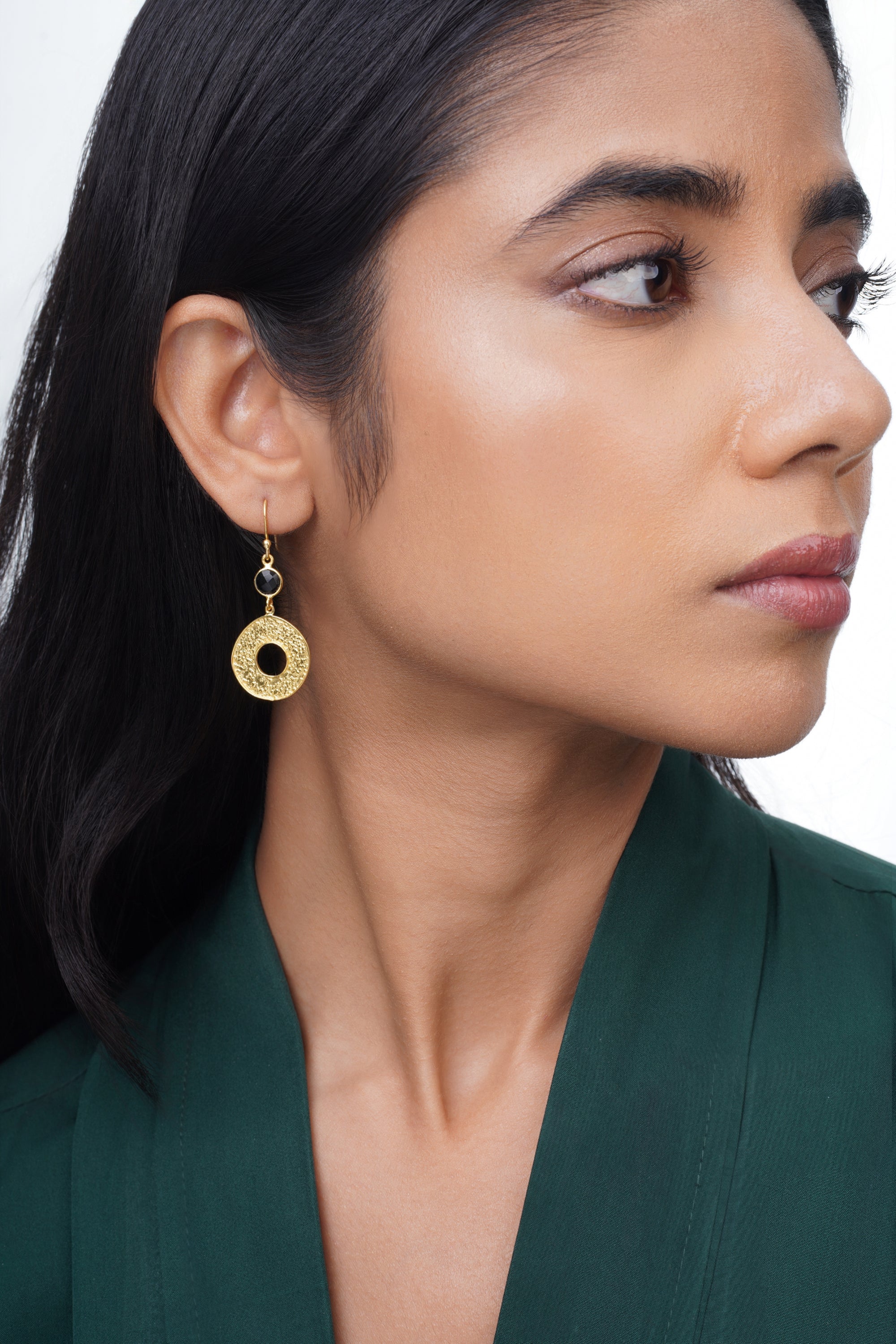 Orbis Earrings - Black Onyx