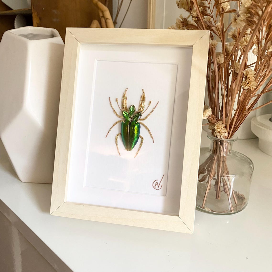 Green Beetle Couture